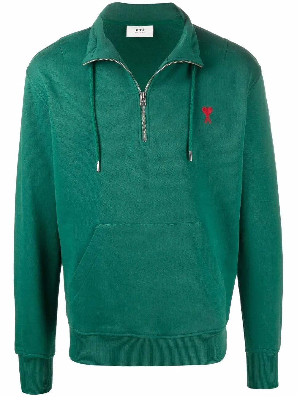 

AMI Paris Ami de Coeur zip-up sweatshirt - Green