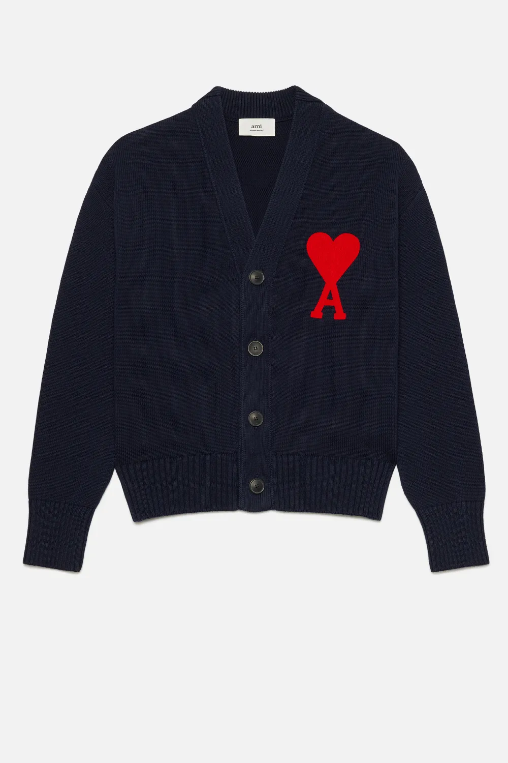 ami de coeur intarsia oversize cardigan