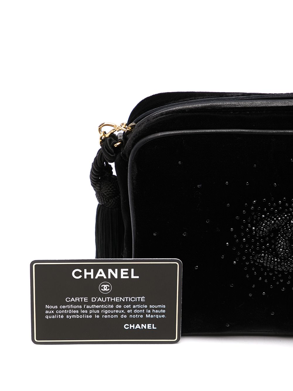 Affordable HOT SALE CHANEL 1990s CC rhinestone-embellished crossbody bag Women