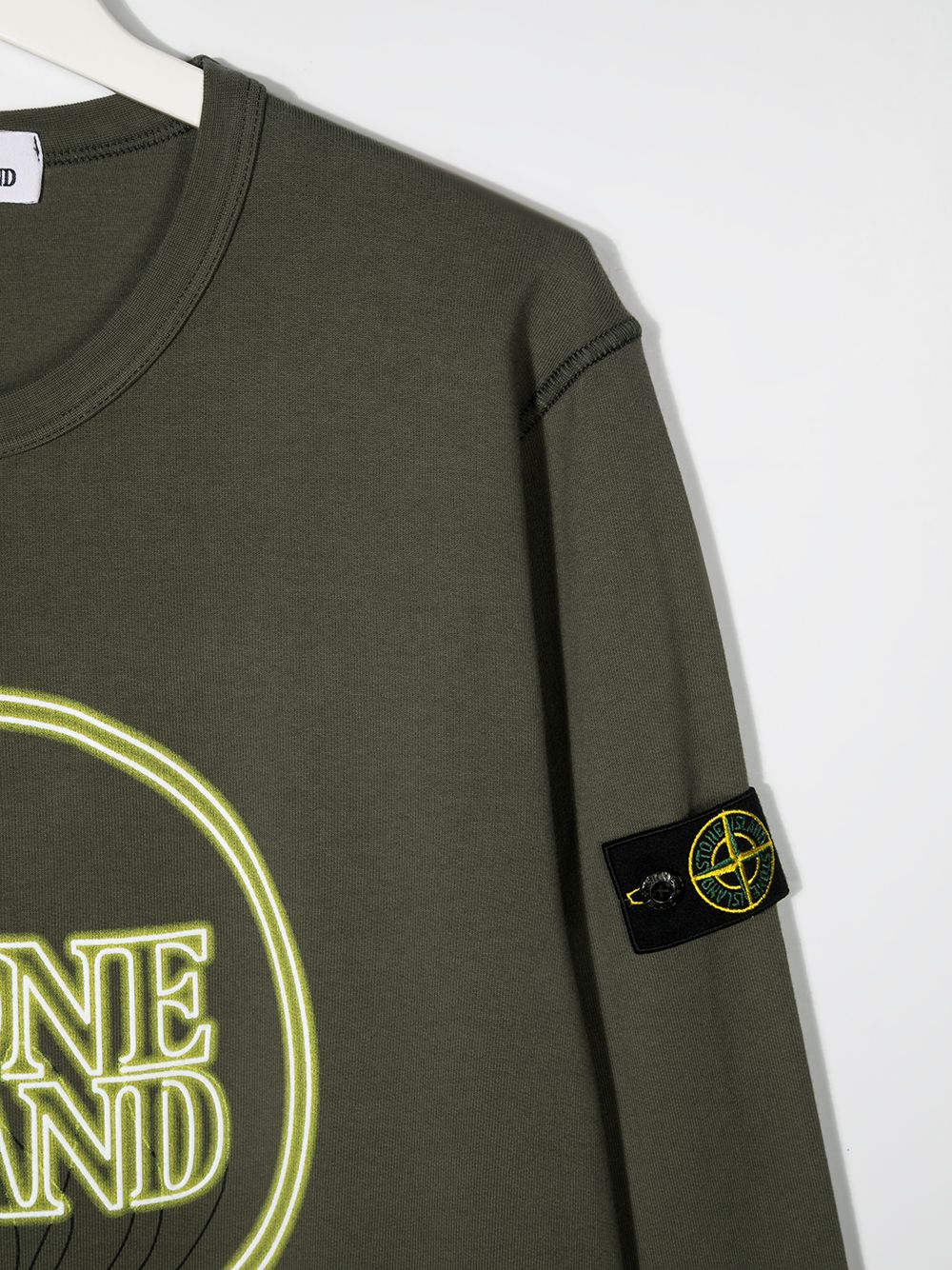 фото Stone island junior толстовка с логотипом