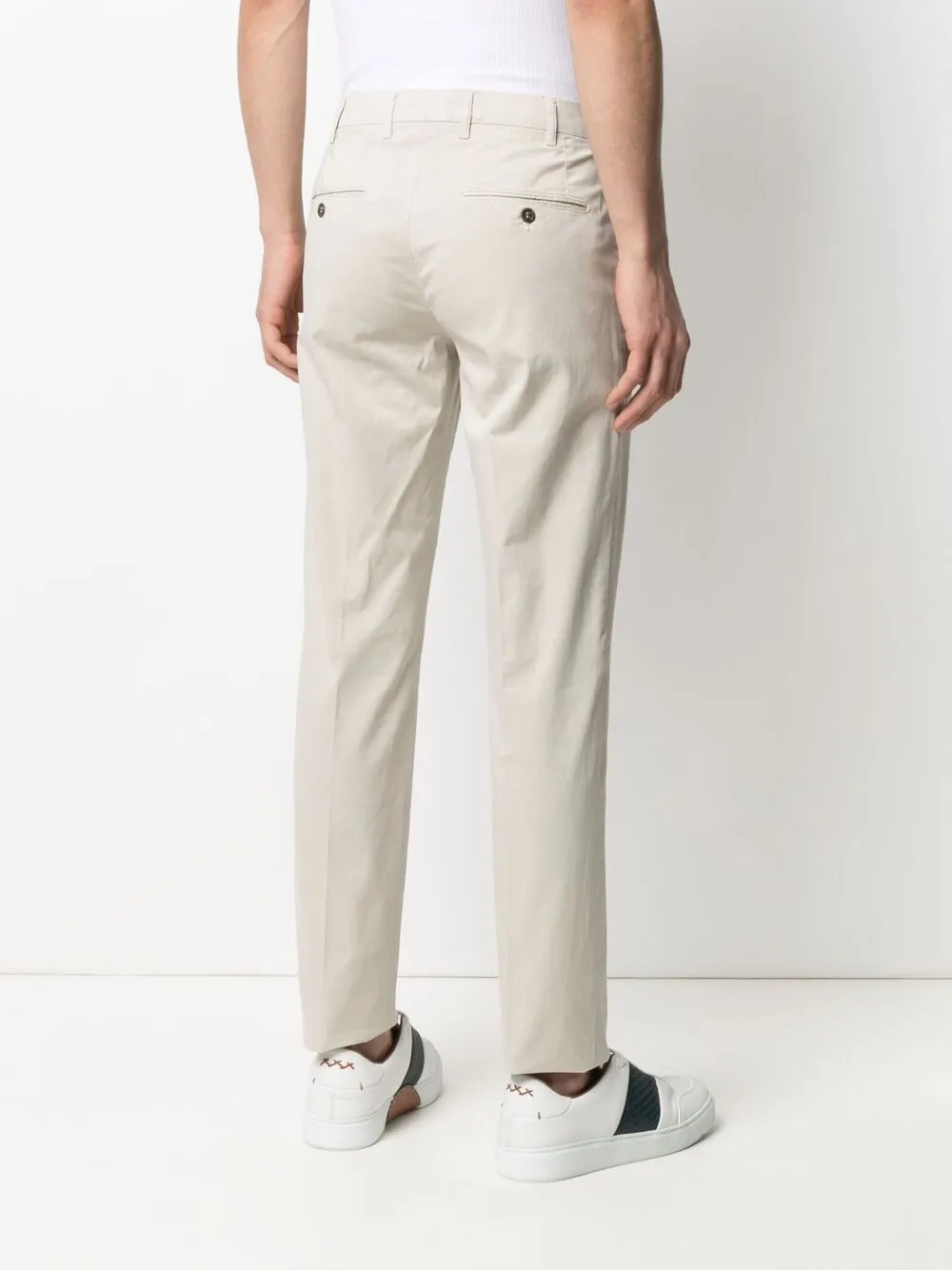 Canali Straight broek Beige