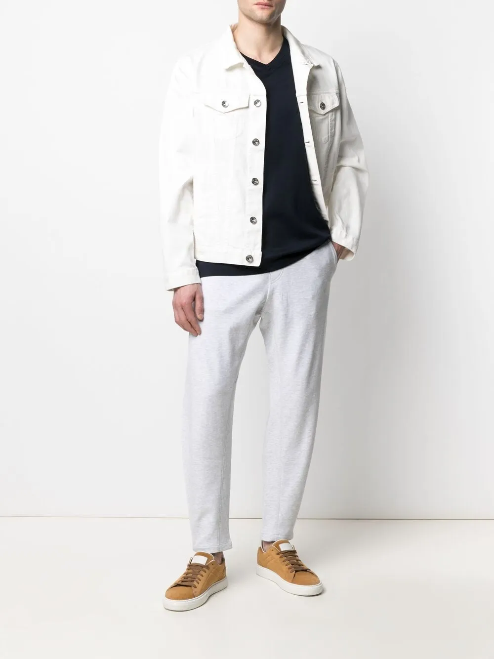 фото Brunello cucinelli спортивные брюки с кулиской