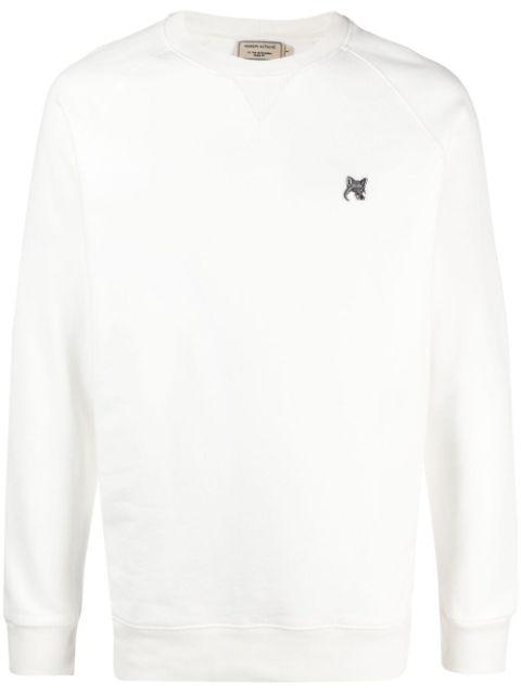 Maison Kitsune fox-patch cotton sweatshirt Men