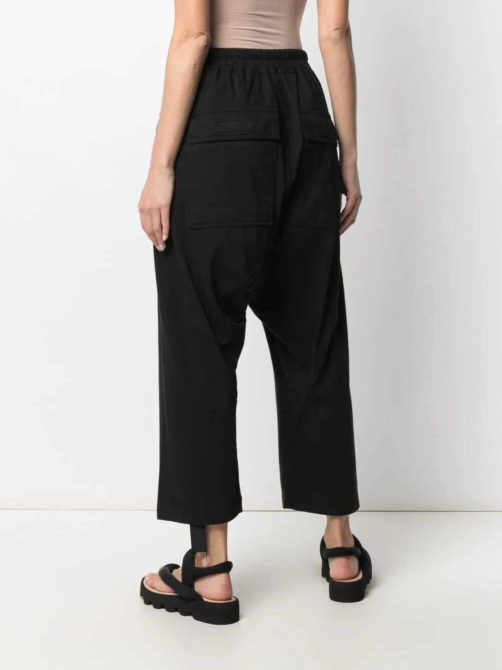 фото Rick owens drkshdw брюки с низким шаговым швом