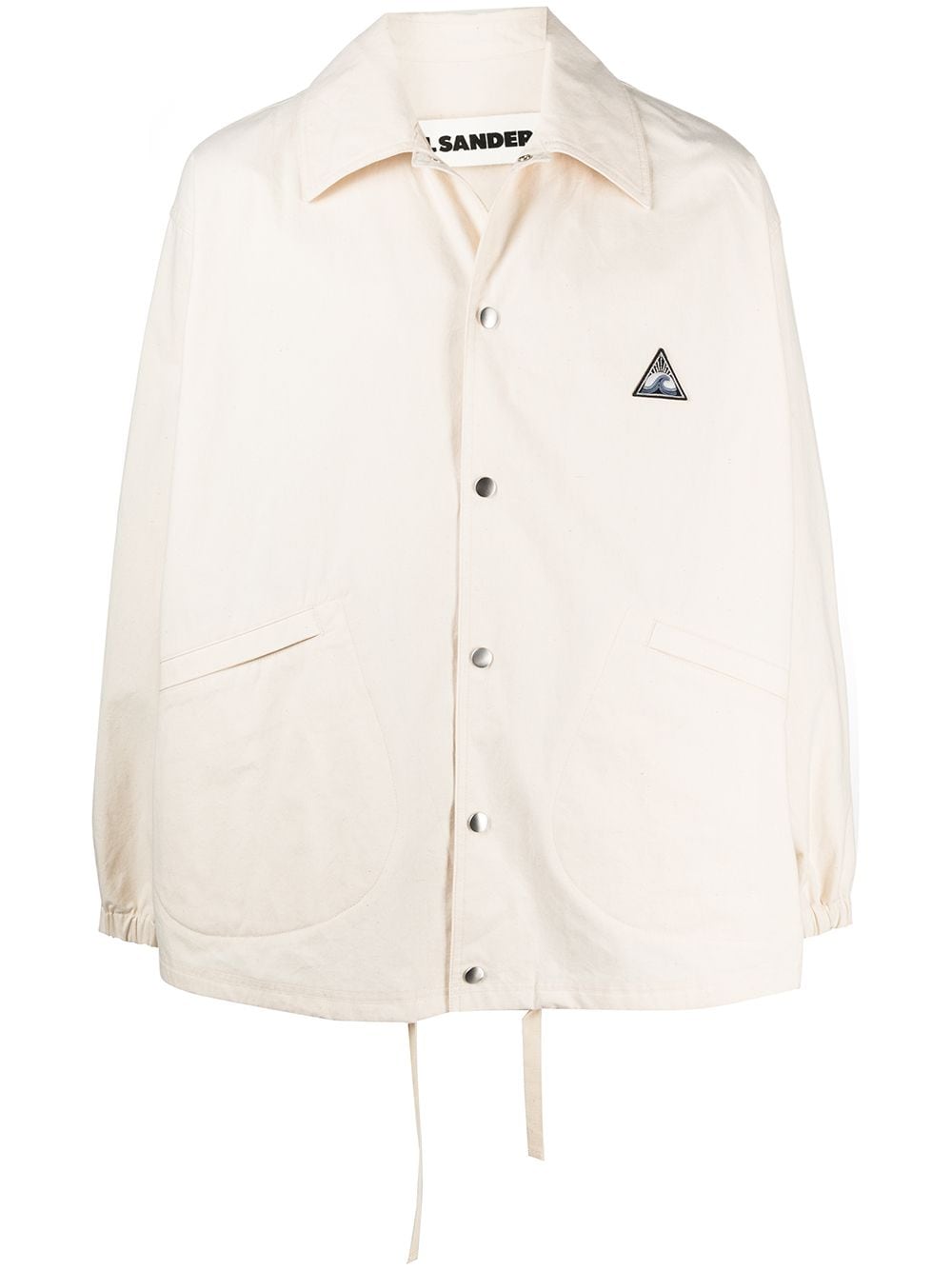 Jil Sander куртка-рубашка с логотипом Нейтральные цвета JPUS400205MS242600 16473995