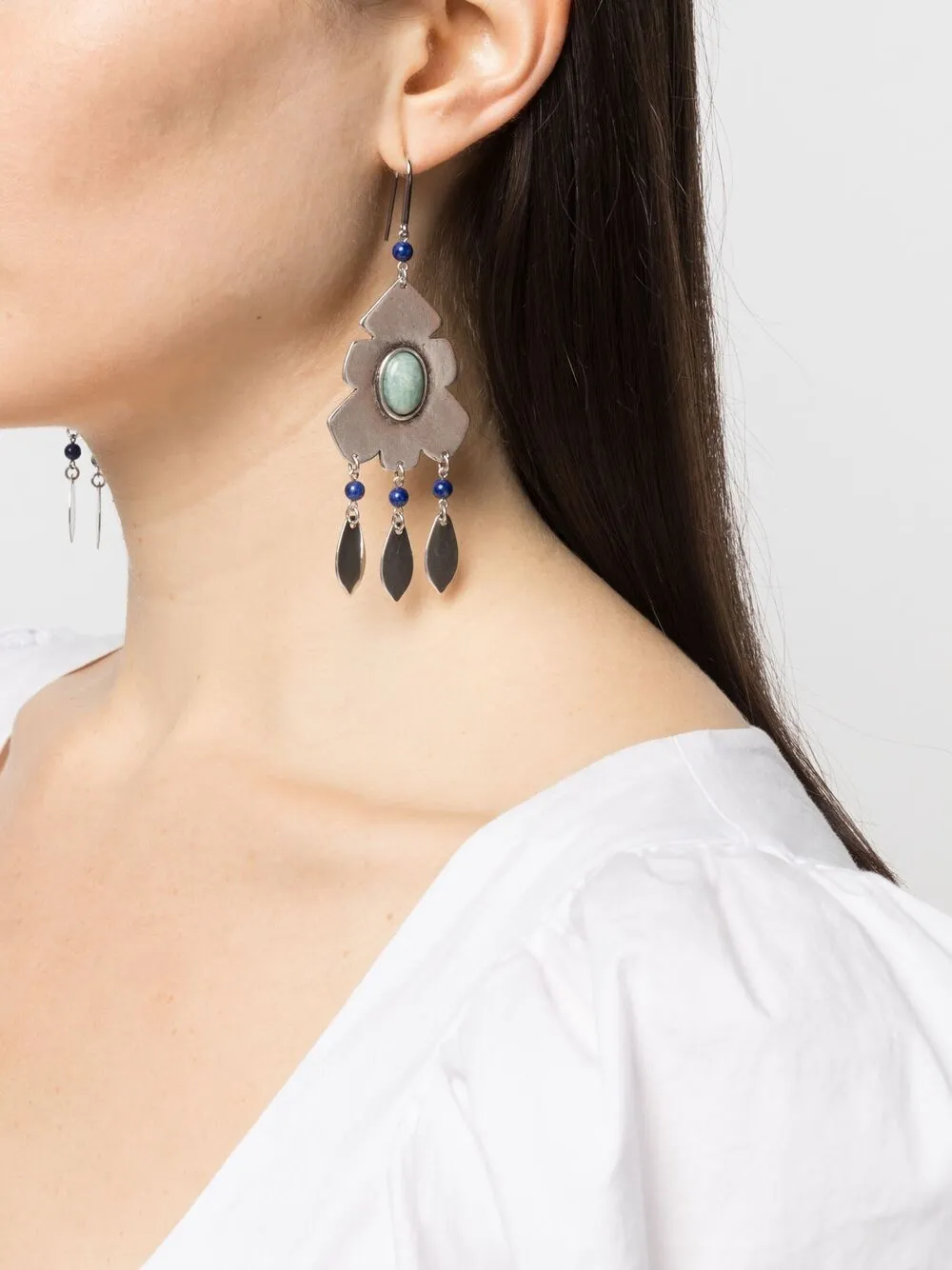 фото Isabel marant étoile серьги-подвески с камнями