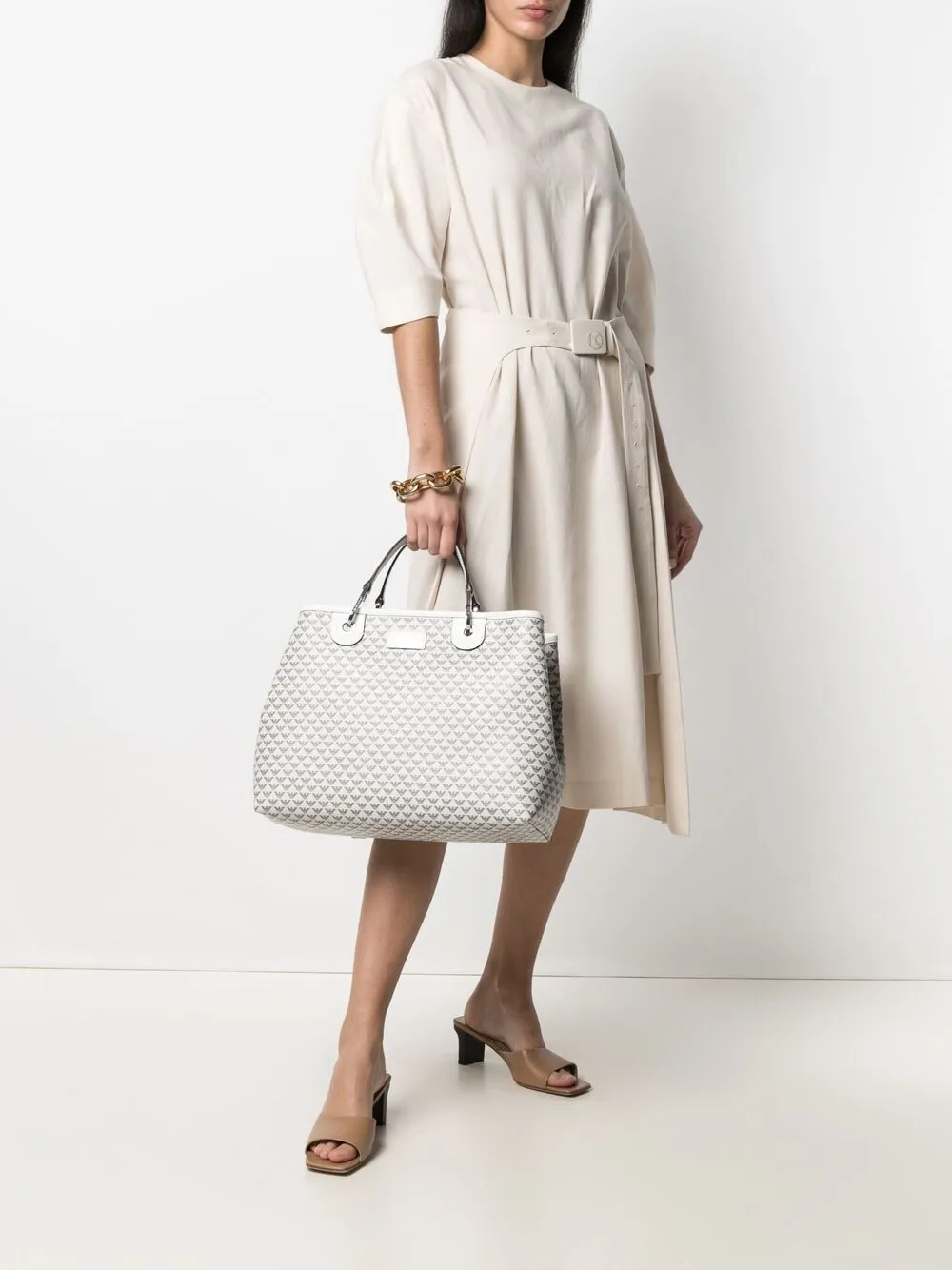 фото Emporio armani сумка-тоут с логотипом