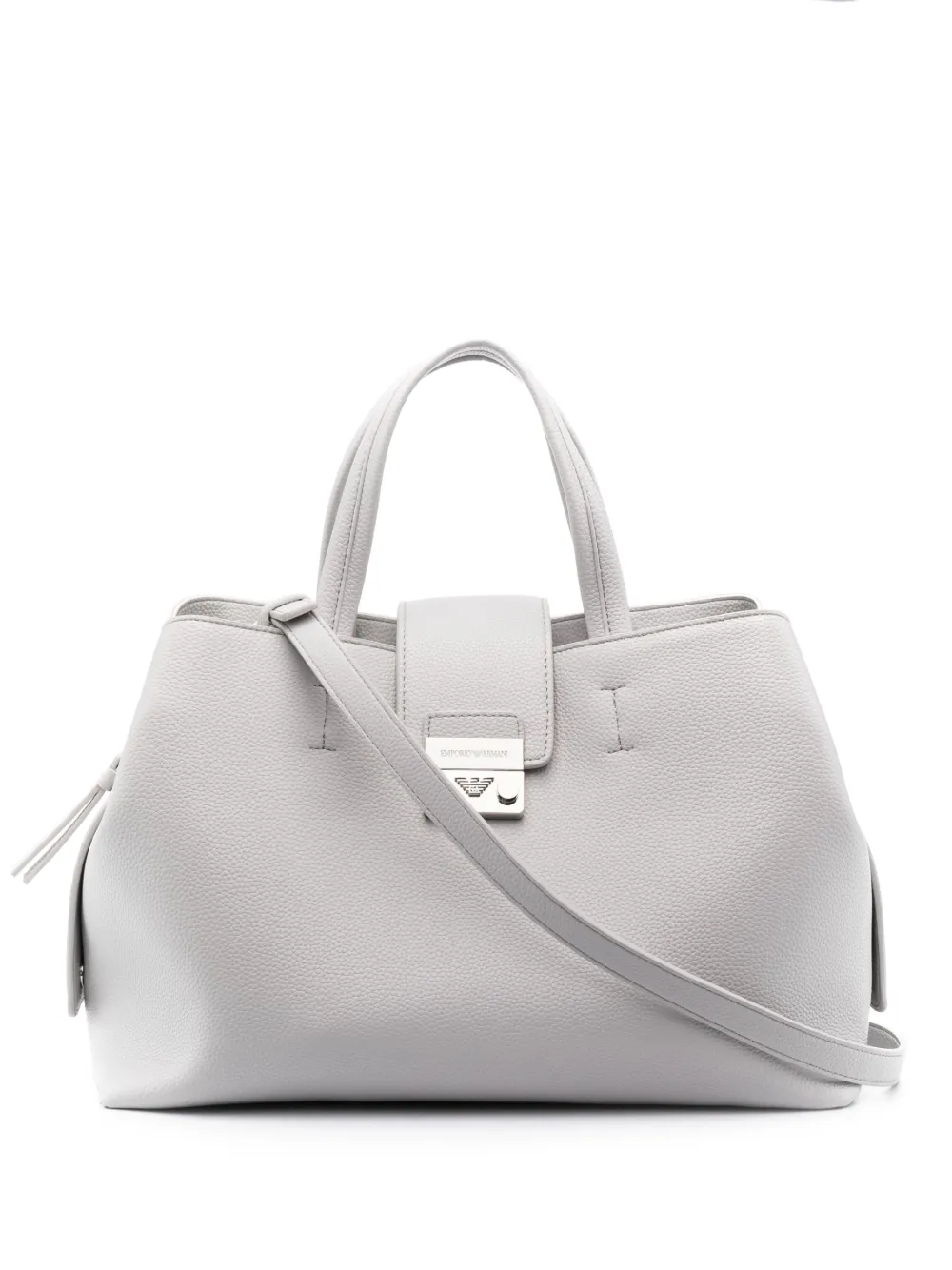 фото Emporio armani фактурная сумка-тоут из зернистой кожи