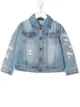 Image 1 of Monnalisa distressed denim jacket