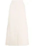 Jil Sander zig-zag knit A-line skirt - Neutrals