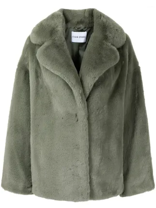 faux fur fitted jacket