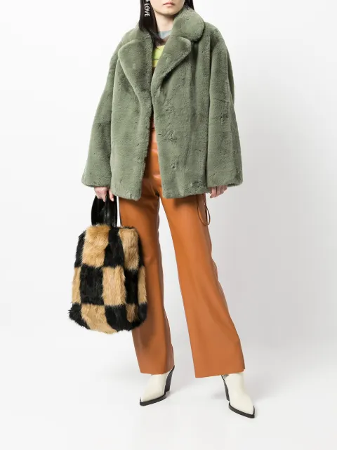 weekday tabitha faux fur jacket