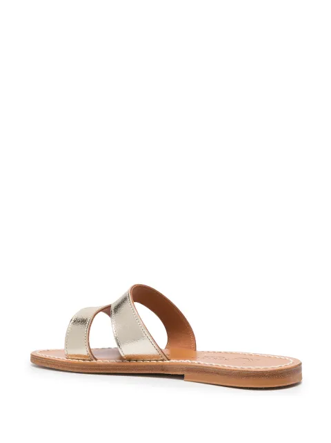 K Jacques Menandre Metallic Sandals Farfetch