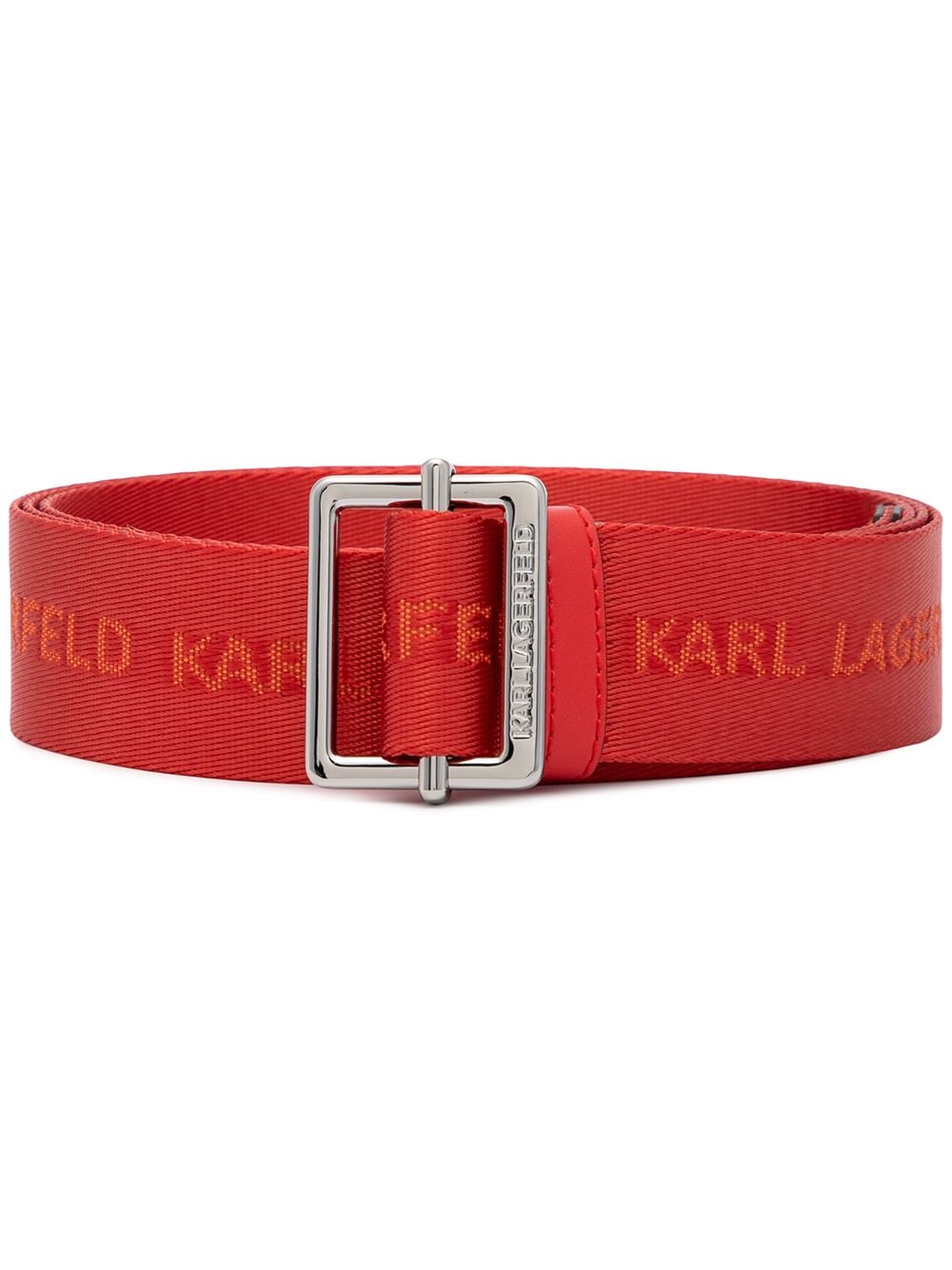 Karl Lagerfeld K/webbing Slide-fastening Belt In Rot