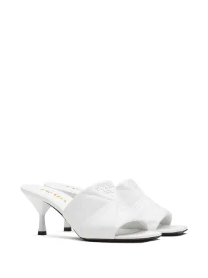 white prada mules