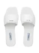 Prada triangle logo plaque slides