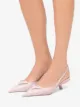 Prada gabardine slingback pointed pumps