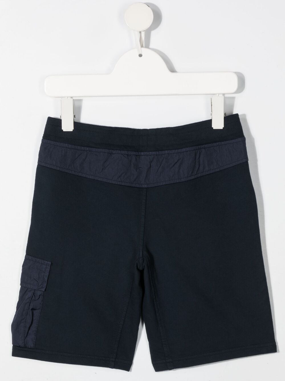 Shop C.p. Company Side Flap-pocket Cotton Trousers In Blue