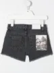 Image 2 of MSGM Kids graphic patch denim shorts