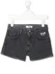 Image 1 of MSGM Kids graphic patch denim shorts