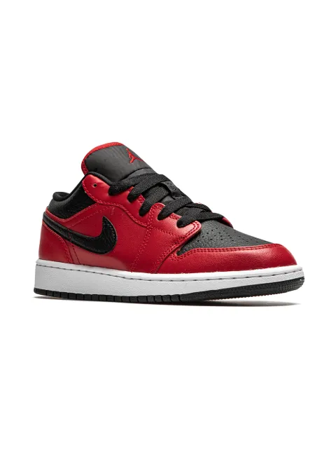 Jordan Kids Air Jordan 1 Low "Black Pebbled" sneakers