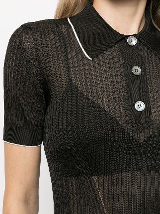 semi-sheer polo shirt展示图