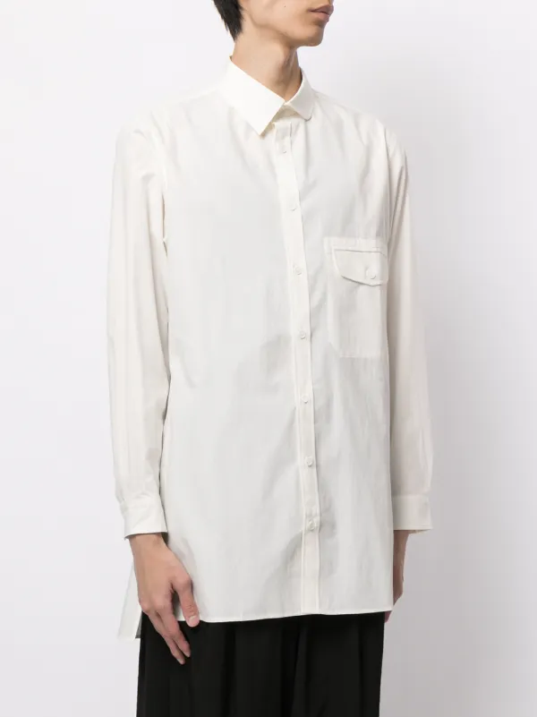 Yohji Yamamoto flap-pocket Asymmetric 