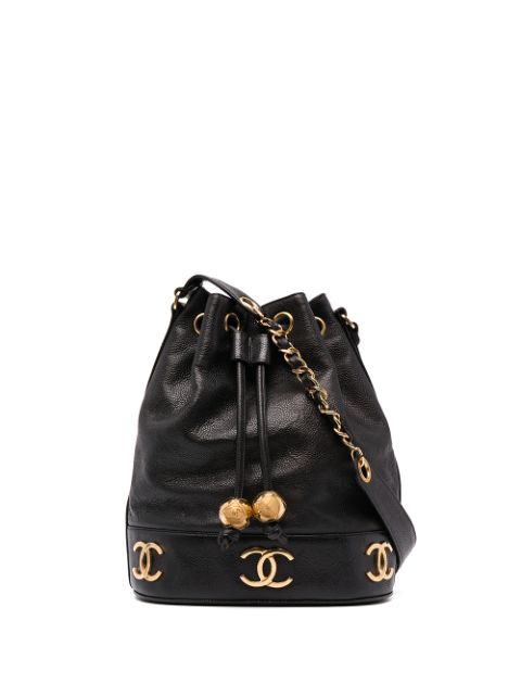 Cheap HOT SALE CHANEL 1992 Triple CC bucket bag Women