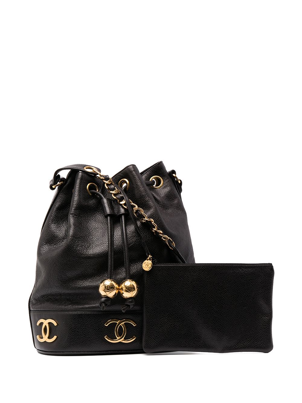 Cheap HOT SALE CHANEL 1992 Triple CC bucket bag Women