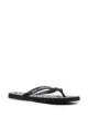 Image 2 of Versace Jeans Couture logo print flip flops
