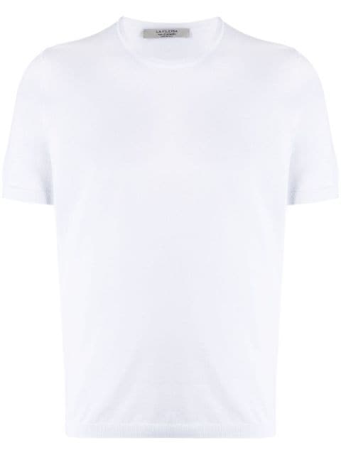 D4.0 fine-knit cotton T-shirt