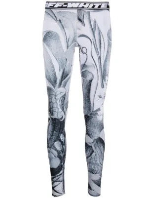 off white printed leggings