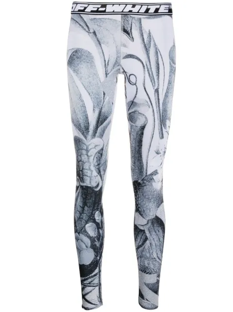 Off-White floral-print leggings