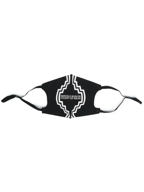 COUNTY OF MILAN logo print face mask