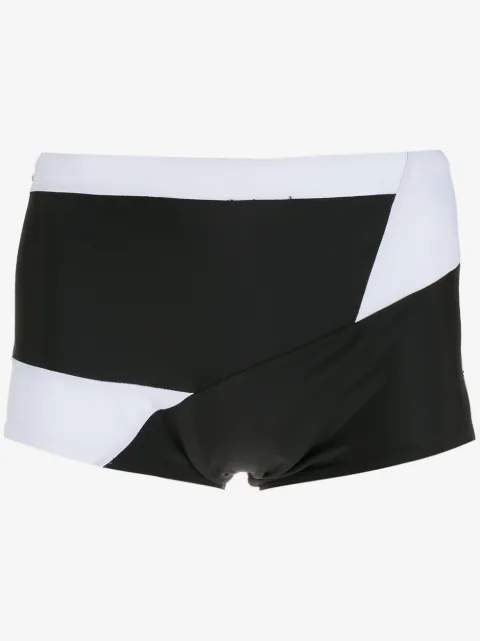 Amir Slama Badehose in Colour-Block-Optik
