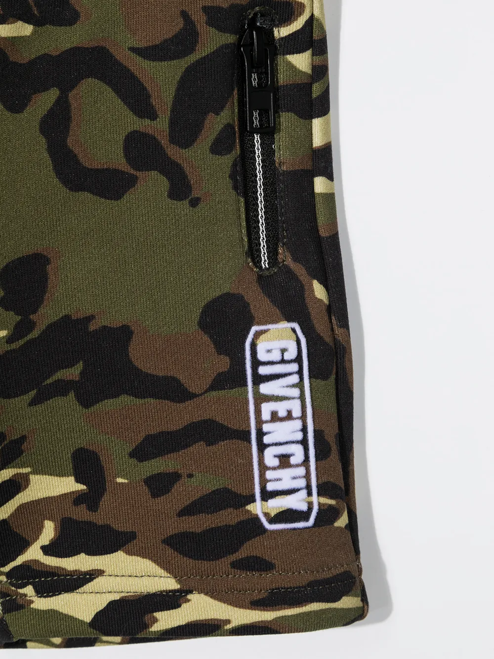 фото Givenchy kids спортивные шорты с камуфляжным принтом