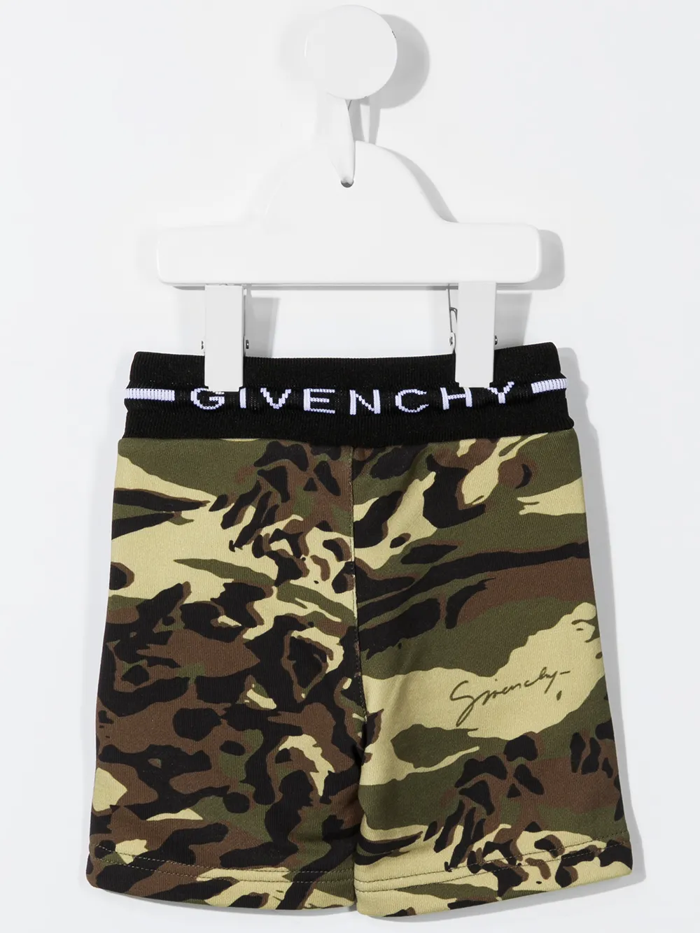 фото Givenchy kids спортивные шорты с камуфляжным принтом