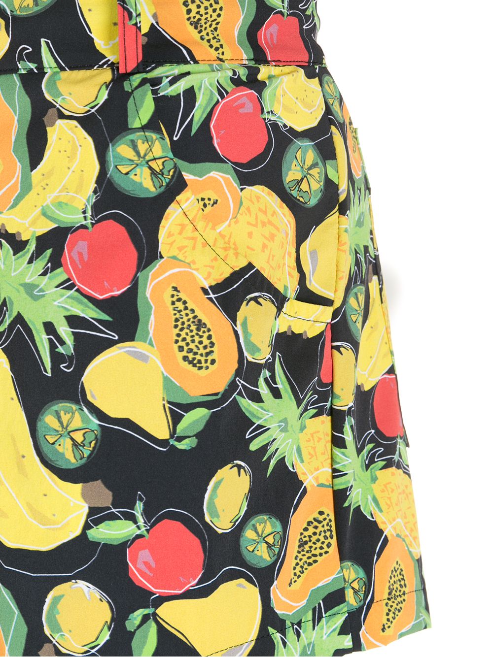 Shop Amir Slama Print Frutas Shorts In Multicolour