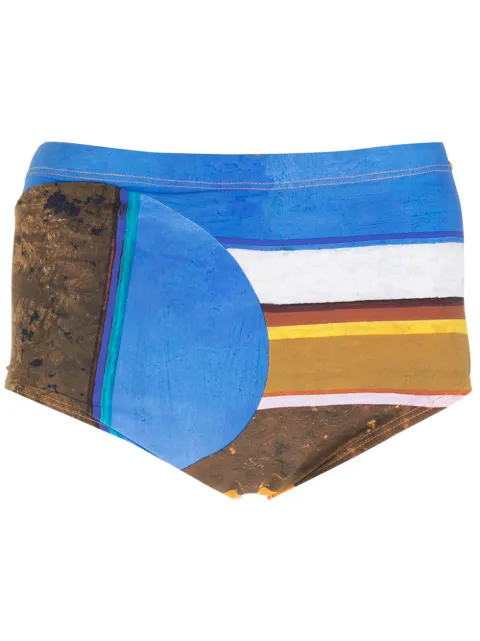 Amir Slama Eco striped swimming trunks