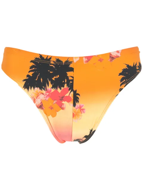 Amir Slama Ilha de Hibiscus high-leg swimming trunks