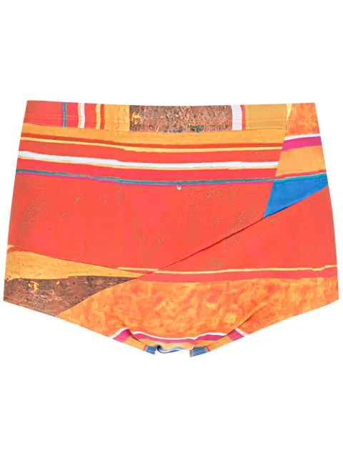 Amir Slama striped panels swimming trunks