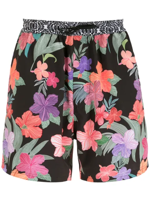 Amir Slama print Hibiscus shorts