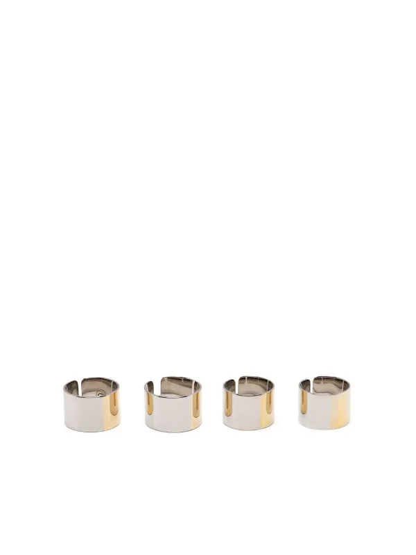 Shop Mm6 Maison Margiela Four Set Ring With Express Delivery Farfetch