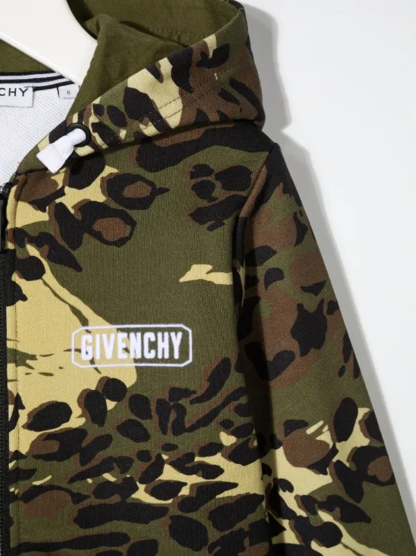 camouflage print hoodie