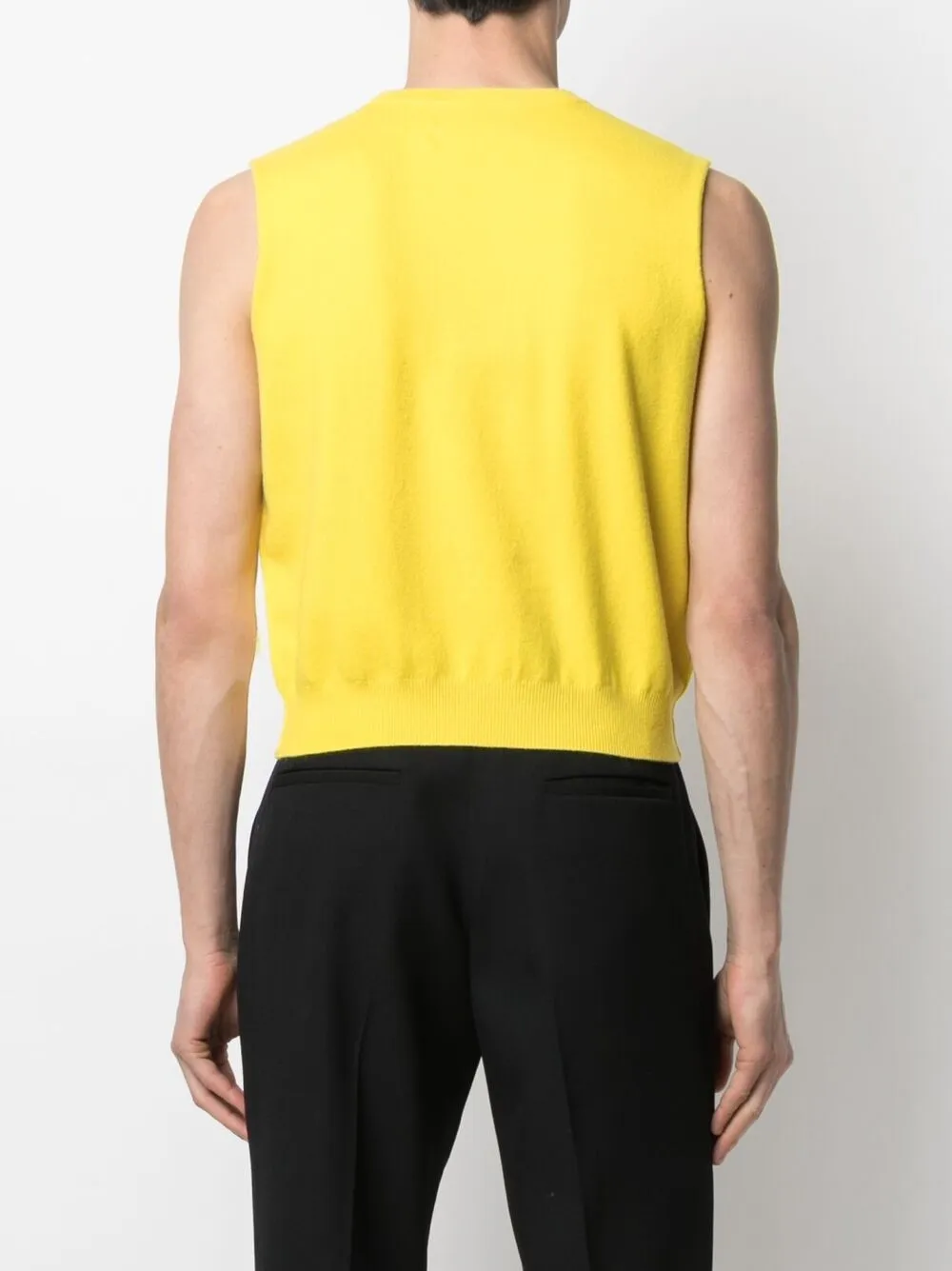 фото Extreme cashmere трикотажный топ с отделкой в рубчик