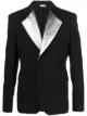 Image 1 of Comme Des Garçons Homme Plus single-breasted metallic lapel blazer