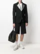Image 2 of Comme Des Garçons Homme Plus single-breasted metallic lapel blazer