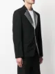 Comme Des Garçons Homme Plus single-breasted metallic lapel blazer