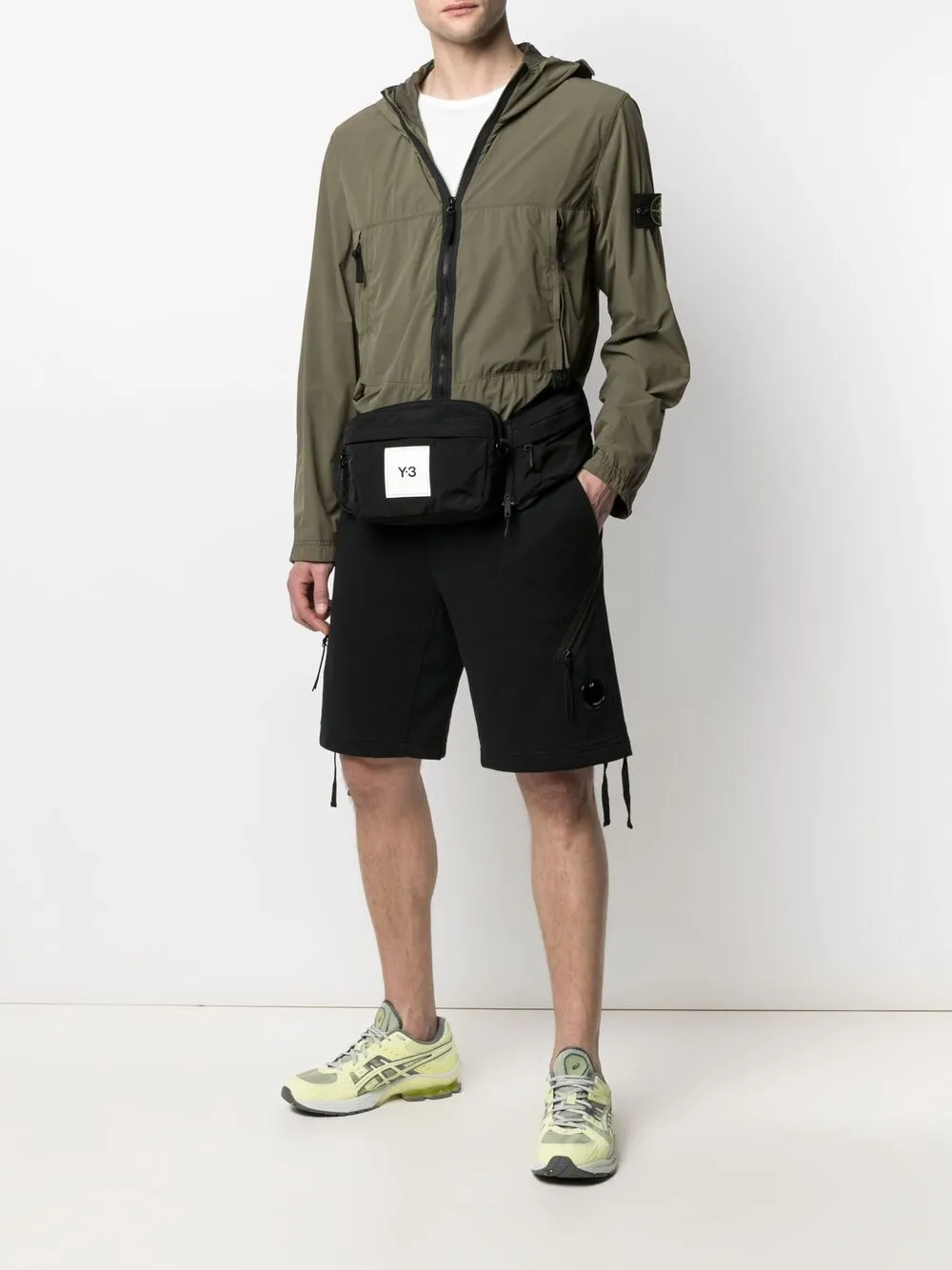 фото Y-3 поясная сумка с нашивкой-логотипом