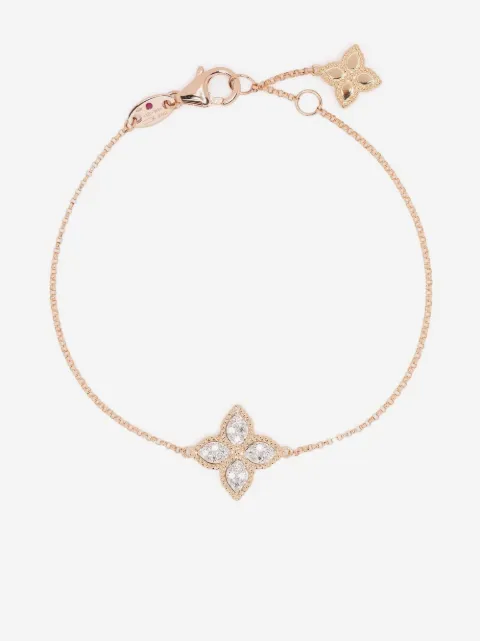 Roberto Coin 18kt rose gold diamond Princess Flower bracelet